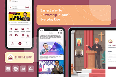 Rock Home Center - Church Operational App app branding design ui ux website