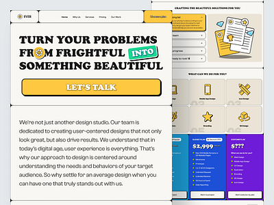 Ever Landing Page ❇️ Live [hiever.id] agency design ever landing marketing page service services studio team ui web website