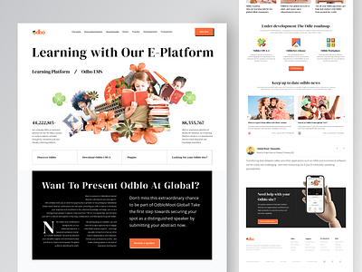 E learning Platform classroom clean course e learning platform education elearning landing page learn learning management system learning platform lms online learning school student study teaching ui university ux web