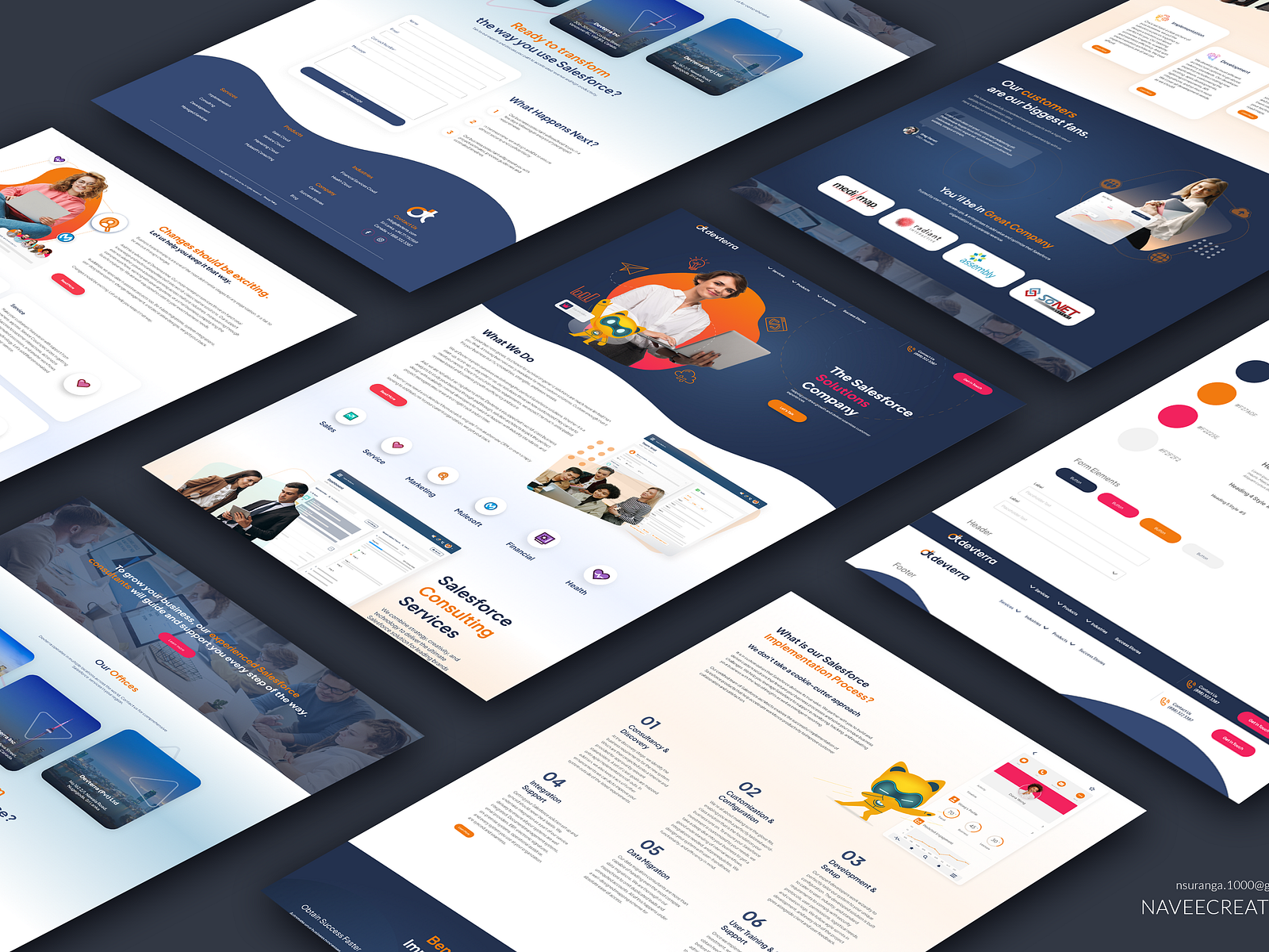 Website Template - for Salesforce Solutions by Naveen Ranaweera on Dribbble