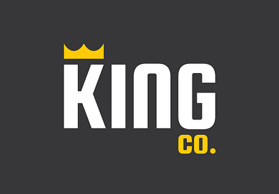 "King" Logo Concept branding design design concept graphic design logo typography vector