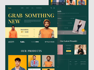 Togo - Fashion Landing Page apparel clean clothes clothing ecommerce fashion fashion store home page landing page modern online store shop store streetwear style ui wear web webdesign website