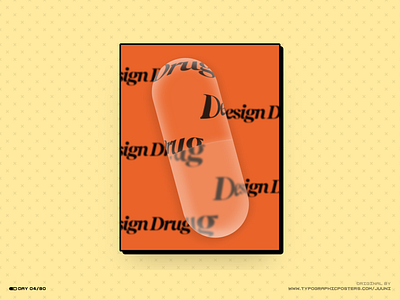 Poster design | Design challenge | Day 04/90 build designdrug illustration poster pradspective pradyumna product design ui uiux