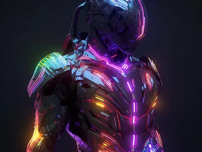 【申焯栢ai設計作品】cyberpunk armour suit v1 ai ai art design midjourney 申焯栢