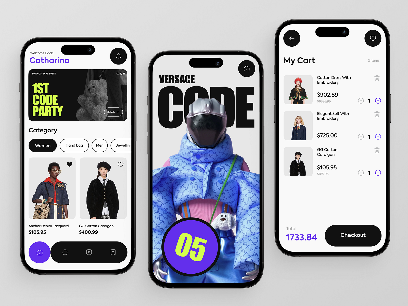 Versace Code Fashion Mobile App by Syafrini Nabilla on Dribbble