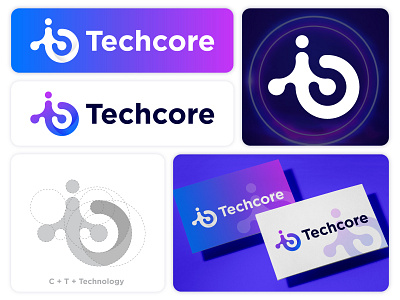 Techcore logo concept a b c d e f g h i j k l m n o p b c f h i j k m p q r u v w y z brand identity branding creative logo design fintech investment it logo logo logo designer logos logotype network software startup tech company tech logo technology technology logo