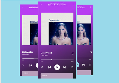 Music Player app branding design graphic design illustration ui ux