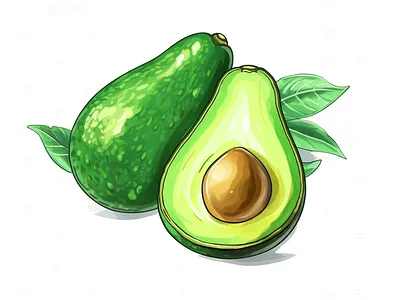 Avo-Love: A Mouthwatering Avocado Illustration adobe illustrator artisticcreations artistictribute avocado avocadoillustration cravingformore design food illustration foodart fresh fruite greengoodness healthyeating illustration superfoodinspiration vector visualdelight whimsicalillustration