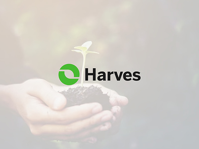 Harves Organic Farming simple modern logo creative logo custom logo design eco logo harvest logo logo logo design minimalist modern logo nature logo seed logo simple logo sprout logo