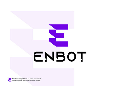 EnBot, Chatbot logo design a b c d e ai chat bot branding chat logo chatbot chatgpt conversion bot e letter graphic design icon lettering logo logo design logo designer logo mark logo trends minimal new chatbot web logo