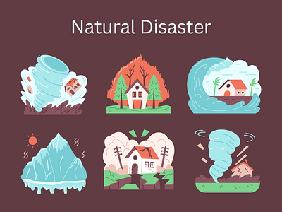 Natural Disaster by canva.com/p/deemakdaksina on Dribbble