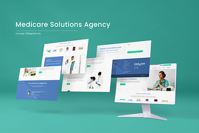 Website Template for Medicare Agency branding design graphic design illustration medicare typography ui ux vector