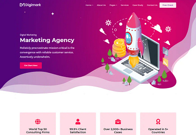 A site I made for a Marketing Agency animation app branding design graphic design logo ui ux