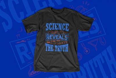 Science Reveals The Truth | Graphic T Shirt Design | Tees chemistry t shirts custom tee design graphic design graphic tshirt illustration science art science t shirts amazon science tee tee design tees vector design