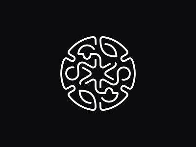 Pizza 🍕 branding design elegant emblem geometry herbs identity lineart logo logotype mark minimalism minimalistic monolinear mushrooms pepperoni pizza