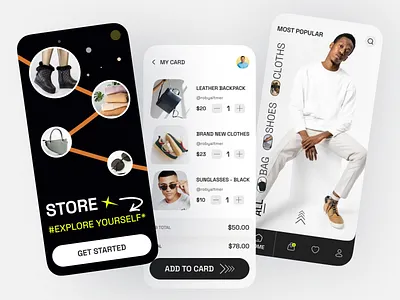 E-commerce Mobile App Design app basket branding business app checkout clean app e commerce fashion fashion store mobile app mobile app ui shop store ui ui app design ui kit uidex woo commence