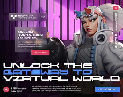 Master Game - A Gaming Tournament Platform branding design design challenge designer futuristic gamer games gaming gaming website playstation product design ui ux virtual