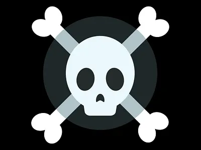 Space Pirate Skull & Crossbones 🏴‍☠️ 2d adobe illustrator crossbones cute design digital digital art game game asset game assets graphic design illustration pirate pirate flag skull