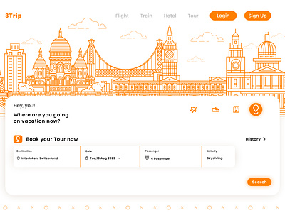 Travel Website 3d app design design ui design website graphic design illustration logo minimal sitetraveling travel typography ui uiuxdesign user interface ux vector web website website design