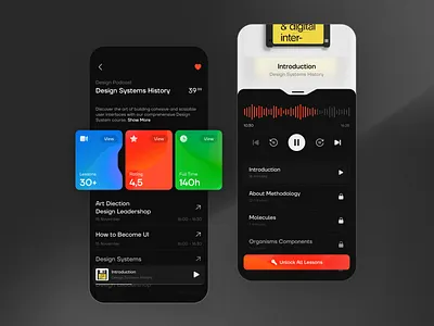 E-learning Mobile App 3d ai animation app branding concept course design e learning gradient graphic design illustration minimal mobile modern motion graphics typography ui ux vector