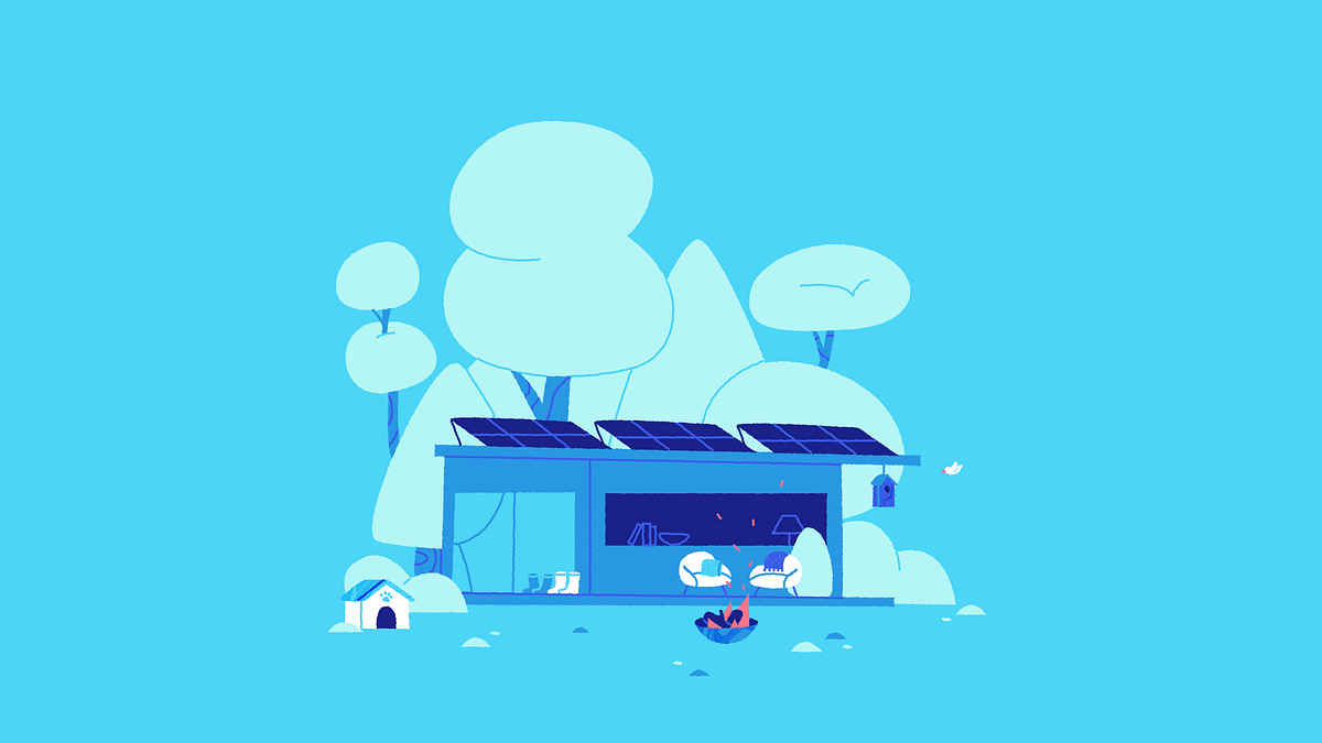 Forest home by Dinos&Teacups on Dribbble