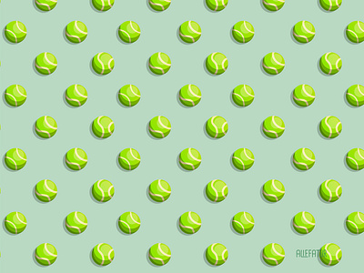 Tennis Ball Pattern ball design graphic design illustration pattern sport tennis