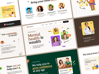 Mental Health Website anxiety doctor health healthcare landing page meditation mental mental health mindfulness spritual therapy web design web designer web page web site webdesign website website design wellbeing wellness