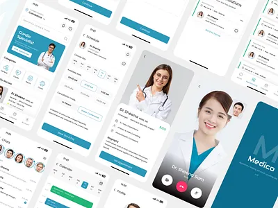 MEDICO_APP appointment doctor booking hospital ui ux