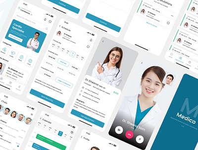 MEDICO_APP appointment doctor booking hospital ui ux