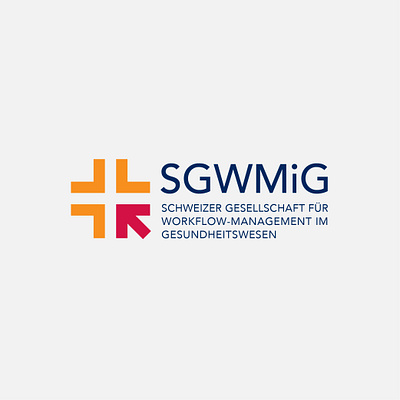 SGWMiG Logo Design arrow cross design logo medical tech