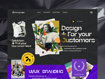 Design Agency Website app typography ui ux