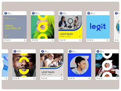 Legit media • socials brand identity branding graphic design logo logotype logotypo motion graphics sm design social media design style guide ui visual identity web