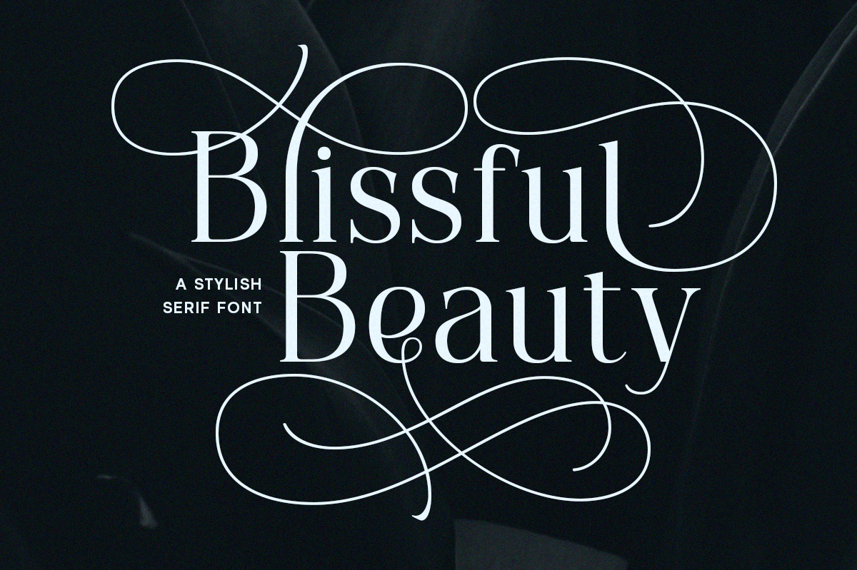 Blissful Beauty – Stylish Serif decorative freebies