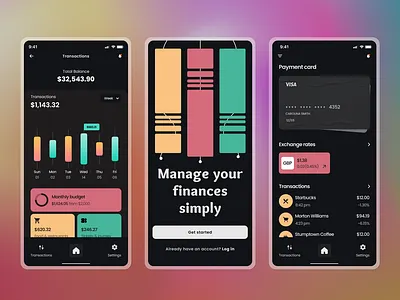 Bank App- DesignDrug Design Challenge 06/90 app design challenge graphic design ui ux watchmegrow