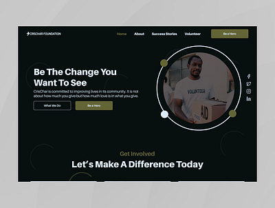 Landing Page - Charity Foundation branding dailyui design ui uidesign uiux ux