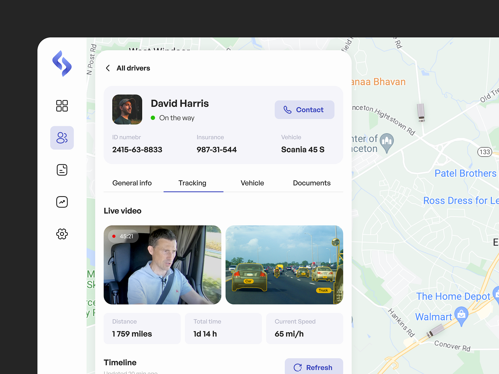 Omni | AI-based traffic monitoring by Anastasia Lavrentiy for Glow - UI 