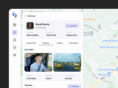 Omni | AI-based traffic monitoring ai app branding crm dashboard design graphic design logo map profile statics traffic transportation ui ux web app