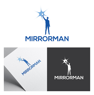 Logo for Glass and Mirror Company clean design crestive design glass logo mirror simple