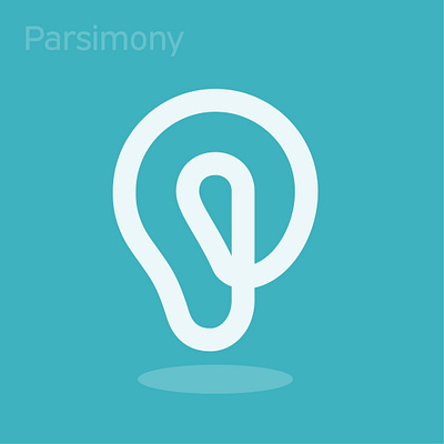 Parsimony Logo Design bulb design idea letter letter mark logo logo design p type
