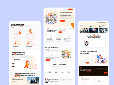 Accounting Solution - Landing Page branding design graphic design landing page motion graphics ui ux vector