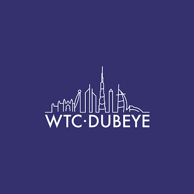 WTC Logo brand identity branding city design dubai events graphic design lifestyle logo skyline