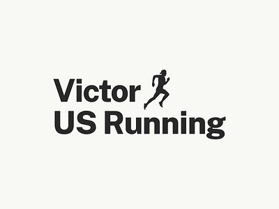 Victor US Running - Logotype brand logo logotype personal runner running