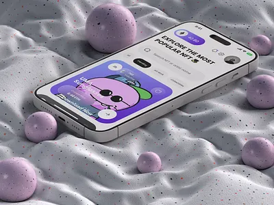 NFT Marketplace App UI — Curated Digital Collectibles Experience application design art blockchain cleandesign components crypto design digital digital art home inspiration interface markeplace nft nftart product design profile ui uiux ux