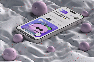 NFT Marketplace App UI — Curated Digital Collectibles Experience application design art blockchain cleandesign components crypto design digital digital art home inspiration interface markeplace nft nftart product design profile ui uiux ux