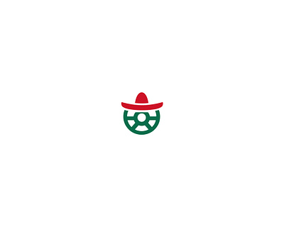 RYDEMEX - Transportation Company branding car logo icon illustrator logo mark mexican logo mexican sombrero mexico sombrero logo steering wheel logo taxi logo transport transportation logo uber logo vector wheel logo