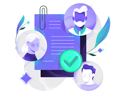 Editorial Illustration for Expertise ✅ 3d art branding character design expetrise flat gradient graphic design icons illustration plants texture ui vector