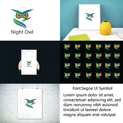 Concept: NightOwl-Logo Design (Unused ) creativelogo graphic design logo logodesign logofolio logotype