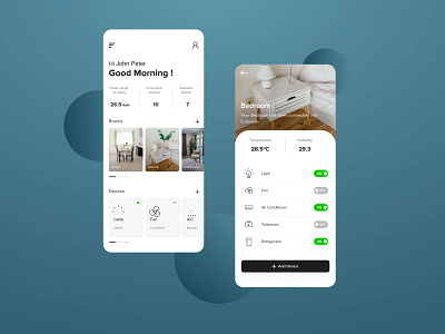 Smart home app app design illustration typography ui vector