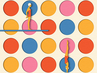 Pink Polka Dots Vector Art & Graphics