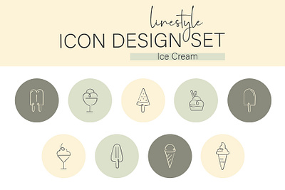 Icon Design Ice Cream cone